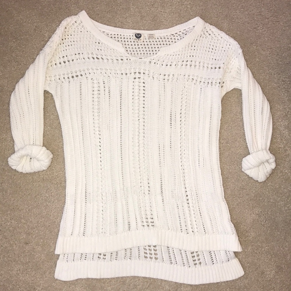 White knitted sweater by Roxy